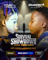 Two kids, Two acts, One stage 🔥 A contortionist and a saxophonist, who  will win this battle? @bodyengine0 vs @jeremiahfj_sax Find out