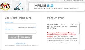Pemakluman awal penamatan perkhidmatan hrmis 1.0. Login Sistem Hrmis Portal Login Online My Pendidik
