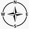 For instance, north is located at 0° or 360° degrees, the east is located at 90° degrees, and 180° on compass is indicating the south direction. 1