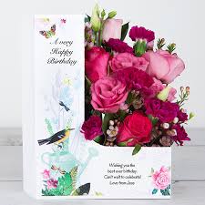 Check spelling or type a new query. Happy Birthday Flowers In A Personalised Card Flowercard Sending Floral Hugs