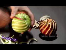 World S Oddly Most Satisfying Apple Rose Garnish Video Ever Youtube Food Art Amazing Food Art Fruit And Vegetable Carving