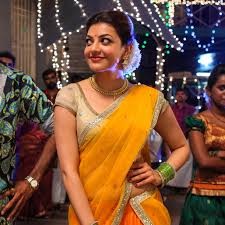 Kajal aggarwal in wedding saree photos from mr.perfect movie. Kajal Aggarwal Navel In Yellow Half Saree Desitraditionallysexy