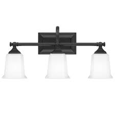 Black and gold bathroom vanity lights: Roseto Mvbf632etblk Earth Black Barry 3 Light 22 Wide Bathroom Vanity Light Lightingdirect Com