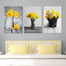 Paintings, photographs, abstracts, prints and more. Amazon Com Wall26 Yellow Flowers In Vases Canvas Art Wall Art 16 X24 X 3 Panels Home Kitchen