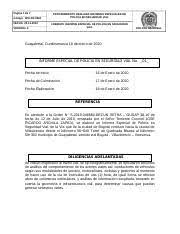 Maybe you would like to learn more about one of these? 2pa Fr 0002 Informe Especial De Polic U00cda En Seguridad Vial N U00b0 01 Enero 2020 P U00e1gina 1 De 7 C U00f3digo 2pa Fr 0002 Fecha Procedimiento Realizar Course Hero