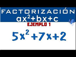 Factorizacion Trinomio De La Forma Ax2 Bx C Youtube Matematicas Trucos Matematicos Juegos De Matematicas