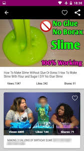 This is a cool recipe that is actually made with cornstarch and contains no glue (or borax, for that matter). How To Make Slime Without Glue For Android Apk Download