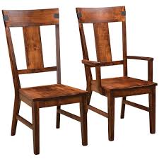 Limited time sale easy return. Jericho Amish Dining Chairs Rustic Style Furniture Cabinfield Fine Furniture