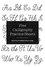 See also printable math multiplication worksheets from worksheets topic. Free Calligraphy Practice Sheets Everlasting Monoline Style Molly Suber Thorpe