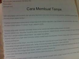 Jelaskan Secara Singkat Cara Membuat Tempe Brainly Co Id