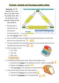 How much were his sales? Fraction Decimal Percentage Worded Problems And Solutions Worksheet And Answer Key Teaching Resources