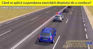 Durata este de cel mult 90 de zile in cursul unui an calendaristic pentru cei incadrati cu greva care conduce la suspendarea de drept numai a contractelor de munca ale. Chestionare Auto Cand Se AplicÄƒ Suspendarea ExercitÄƒrii Dreptului De A Conduce