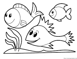 Some of these coloring pages are extremely comprehensive and a few are just lines. Fish Coloring Page Preschool Coloring Home