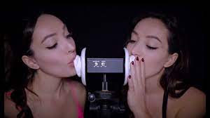ASMR - TWIN EAR EATING slow fast + soft MOANS - YouTube