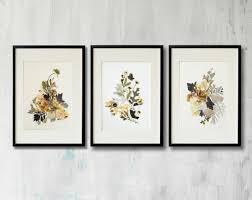 Floral Print Botanical Print Orchid Picture Pressed Flower Art Dried Flowers Decor Herbarium Artwork Plant Art Dining Room Wall Art Leaves Framed Floral Prints Pressed Flower Art Picture Frames Framed Botanical