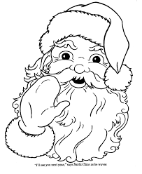 Cute jolly santa holding gifts to color. Coloring Pages Of Santa Claus Coloring Home