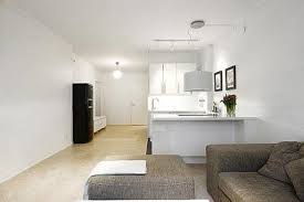 Hoewel een donker interieur prachtig is, is het niet aan te raden om dit in kleinere ruimtes te doen. Raumgestaltung Kleine Wohnung Klein Appartement Klein Appartement Ontwerp Interieurontwerp Voor Appartementen