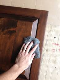 Using Polyshades To Darken Our Wood Cabinets Young House Love Staining Cabinets Staining Wood Wood Kitchen Cabinets