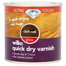 Oftentimes a designer will pair black wood flooring with a light molding and wall color for a stark and beautiful contrast. Wilko Ultra Tough Quick Dry Gloss Varnish Dark Oak 250ml Wilko