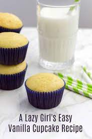 A Lazy Girl S Easy Vanilla Cupcake Recipe Perfect For Kids Recipe Easy Vanilla Cupcakes Vanilla Cupcake Recipe Easy Cupcake Recipes