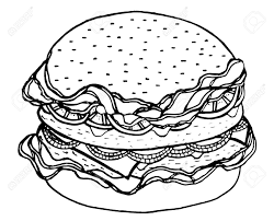 Concept original et de qualité für black and white burger. Black And White Beef Cheese Burger Doodle Hand Drawing Royalty Free Cliparts Vectors And Stock Illustration Image 101009763