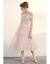 Pink Tea Length Tulle Dress