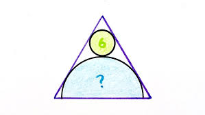 The thaumaturgic triangle is a powerful symbol for evoking energies. Catriona Agg On Twitter What S The Area Of The Semicircle Inside This Equilateral Triangle