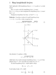 Kompleksni Brojevi Matematika I