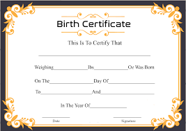 To apply for a birth certificate, you must first register the birth. Free Printable Certificate Of Birth Sample Template