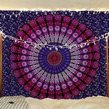 As you enter the store, you will feel as though you have been transported back into the 1960's! Tapestries Bless International Indian Hippie Gypsy Bohemian Psychedelic Cotton Mandala Wall Hanging Tapestry Multi Color Large Mandala Hippie Tapestry 54x72 Inches Twin Home Kitchen