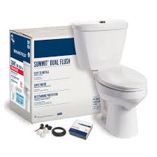 To do so, glue the closet flange into place so that the slots line up with the toilet's bolt holes. Summit Dual Flush Elongated Smartheight Complete Toilet Kit Mansfield Plumbing