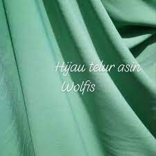 Pepes telur asin ini memiliki cita rasa unik yang cocok disantap bersama nasi panas. Jual Gurih Kain Wolpeach Polos Grade A Warna Hijau Telur Asin Jakarta Utara Sandirashopp Tokopedia