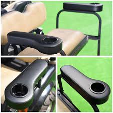 The nifty velcro strap and sturdy fabric hold your drink in place while you're on the go. Diy Golf Cart Set Of 2 Universal Armrests W Cup Holders The Diy Outlet