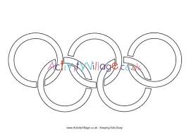 olympic rings colouring page