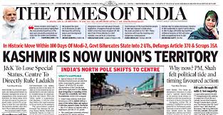 In case you were planning round this: Article 370 And J K News Here S What Newspaper Headlines Said On The Kashmir Decision