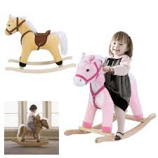 Baby Child Animal Rocking Horse Riding Balance Interesting Swing Soft Plush Toy Wish