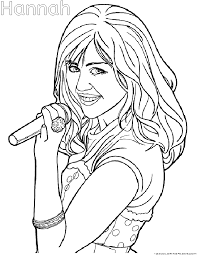Cyrus coloring pages to print. Hannah Montana Coloring Pages
