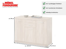 Schubladen selber bauen möbel selber bauen diy schubladenschrank mit schublade selber machen drawer. Kommode Mit 2 Schubladen Sonoma Eiche 120 Cm X 50 Cm Bristol 0805008104