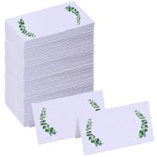 I made these name place settings with the inspiration from molly's almostmakesperfect's diy calligraphy place cards post (thanks for the inspiration, and ps. Winlyn 100 Pcs Table Name Place Cards Bulk White Blank Place Cards Floral Greenery Eucalyptus Tented Place Cards Seating Assignment Escort Cards 3 5 X 2 Wedding Baby Shower Christmas Dinner Party