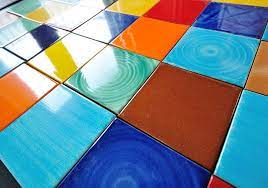 m835 4m メキシコタイル 無地 100角 水色 渦 タイル通販 ボウクス タイルマーケット メキシコタイル タイル 水色