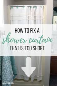 How To Fix A Shower Curtain That Is Too Short Making Manzanita Diy Shower Curtain Shower Curtain Shower Curtain Ideas Creative