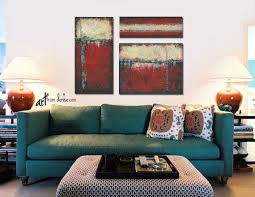 Home stories a to z. Red Black Aqua Teal Rustic Art Work For Southwest Decor 3 Etsy Eclectic Living Room Design Eclectic Living Room Teal Living Rooms
