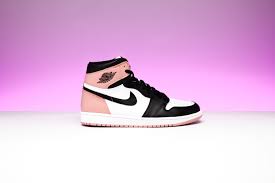 Air Jordan 1 Retro High Og White Pink Black Air Jordan 1 Retro High Og Nrg Rust Pink 861428 101 Pink Jordans Pink And White Jordans Air Jordans