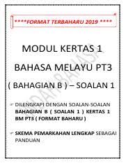 Instrumen contoh bagi mata pelajaran bahasa inggeris pt3 boleh dimuat turn di 14. Modul Bahagian B 1 Bm Pt3 Pdf Format Terbaharu 2019 Modul Kertas 1 Bahasa Melayu Pt3 Bahagian B U2013 Soalan 1 Dilengkapi Dengan Soalan Soalan Course Hero