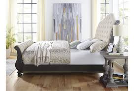 Really exotic impression designs king sleigh bed. Steve Silver Rhapsody Rh900kshb Ssr Ksfb Traditional King Upholstered Sleigh Bed With Button Tufting Northeast Factory Direct Upholstered Beds