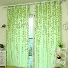 Our door panel curtains (french door curtain) come in the same pleasant variety of beautiful and high quality 'printed sheers' as our sidelight panels. Chic Room Window Voile Curtain Leaves Printed Sheer Panel Drapes Scarfs Tulle 1pcs Lot Voile Curtains Panel Drapessheer Panel Aliexpress
