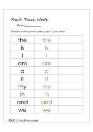 Pin On Sight Word The Is I