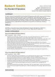 Our comprehensive writing guide teaches you how to make a resume that turns heads and lands jobs. Vice President Of Operations Resume Samples Qwikresume