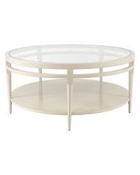 Its bright surface features slightly raised edges for functional splendor in any room. Rue La La Boutiques Antique White Coffee Table Round Glass Coffee Table Living Room Coffee Table