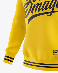 Download Men S V Neck Sweatshirt Mockup Front Half Side View In Apparel Mockups On Yellow Images Object Mockups